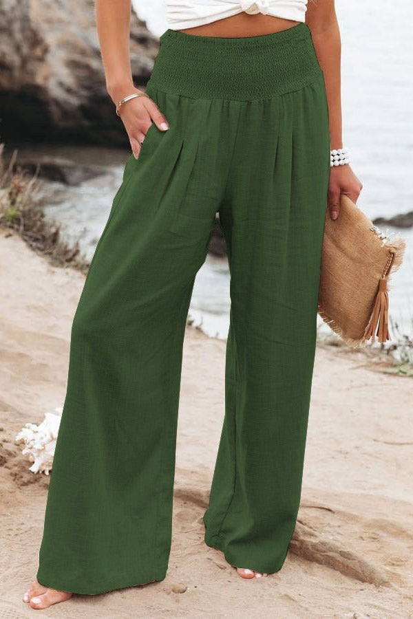 Spring and Summer Leisure Wide Leg Cotton and Hemp Popular Loose Pants for Women